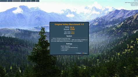 unigine valley benchmark score.